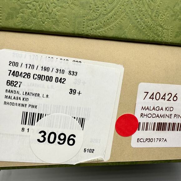 Gucci GG Stud Platform Malaga Kid Rhodamine Pink Size 39.5 US 9.5 - Picture 10 of 14